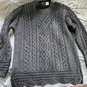 Gray Merino wool sweater - XL